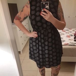 Dress H&M black white XL 14/16